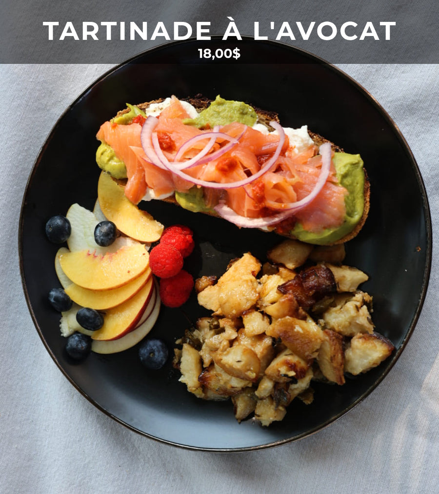 Tartinade à l'avocat - Brunch Manoir du Smith Café