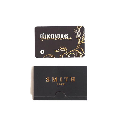Carte-cadeau Smith Café - Modèle Félicitations