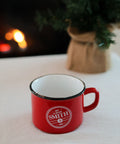 Tasse émaillée pour les fêtes de fin d'année, Noël
