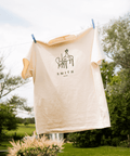 T-shirt beige table dos Smith Café x créature